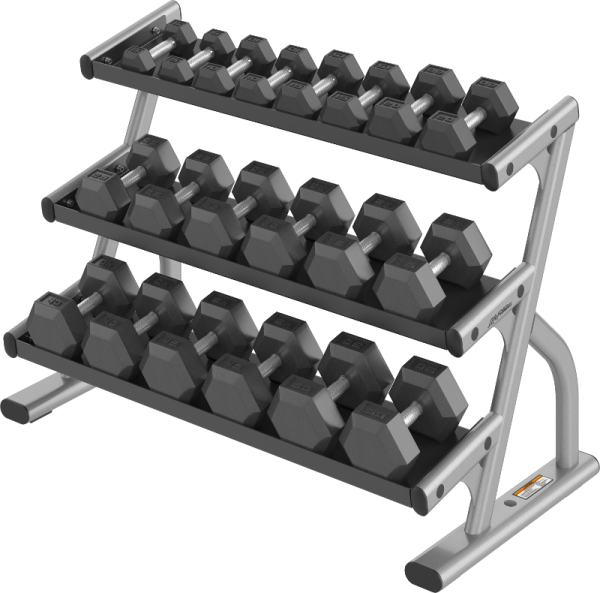 Rack pour haltères Hex à 3 niveaux Série Optima